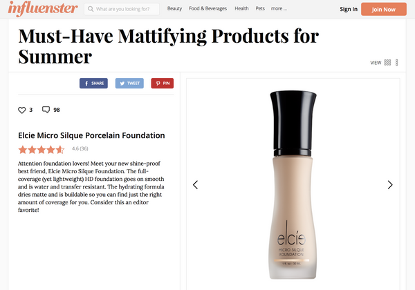 INFLUENSTER - Must-Have Mattifying Products for Summer