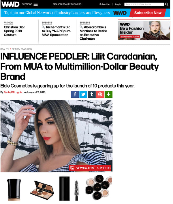 WWD INFLUENCE PEDDLER: Lilit Caradanian, From MUA to Multimillion-Dollar Beauty Brand
